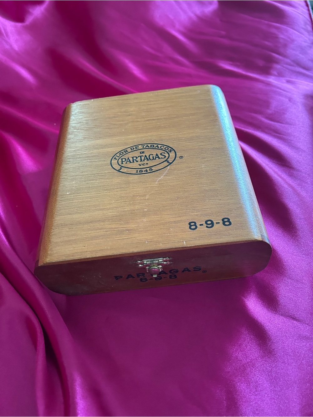 Vintage Cigar Box from Partagas Cigars in Dominican Republic.
